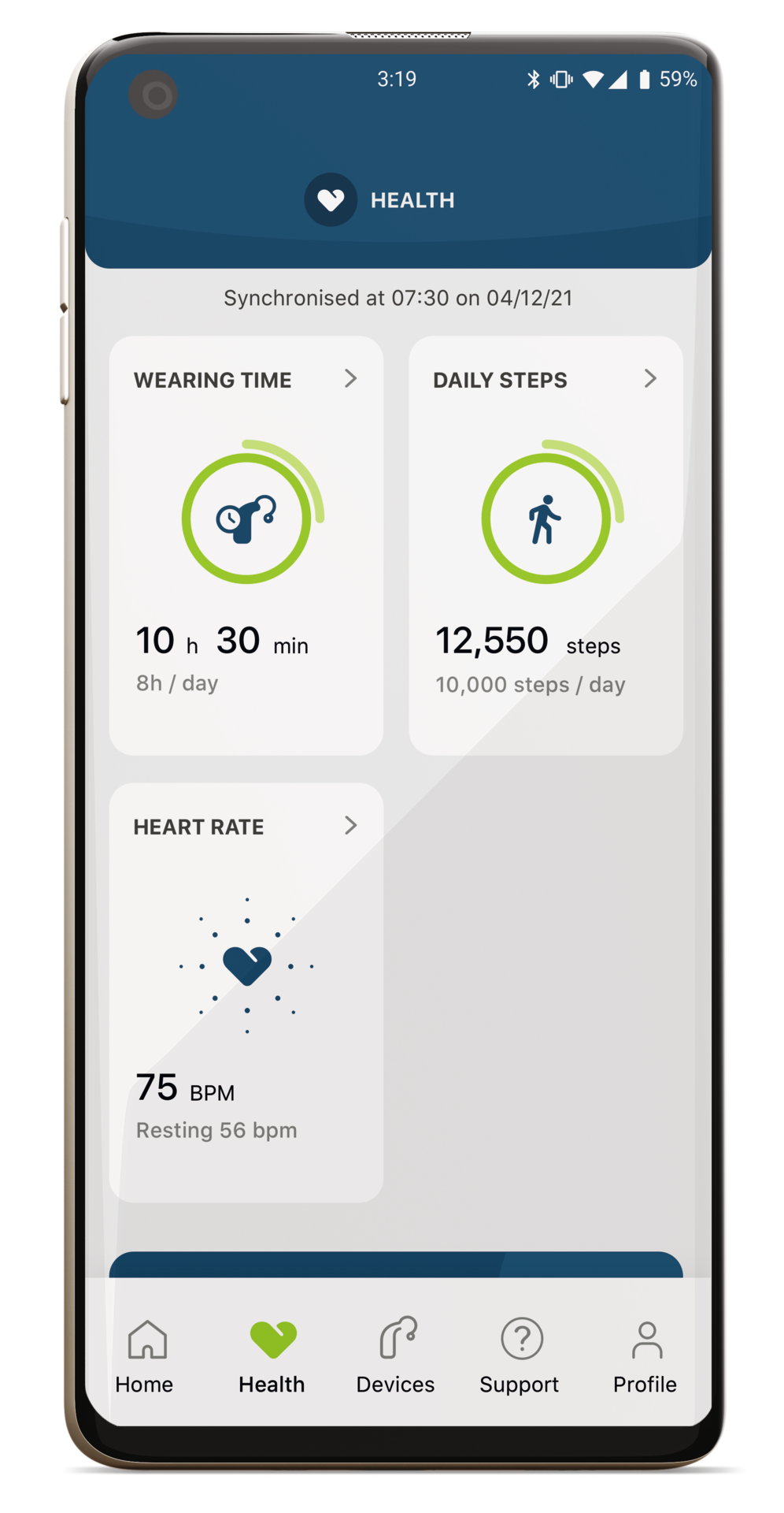 myPhonak hearing aid app