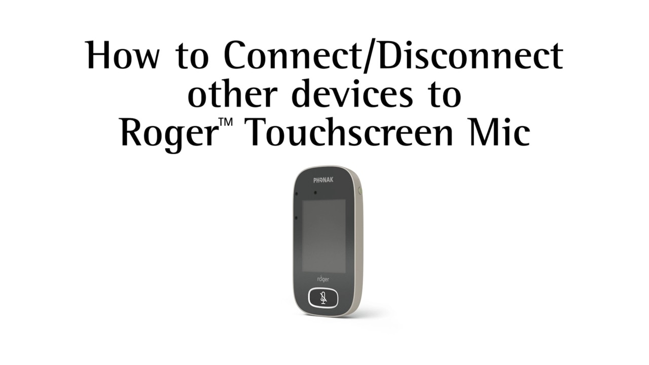 Como conectar/desconectar o Roger Touchscreen Mic